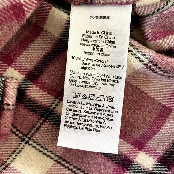 Madewell Classic Ex Boyfriend Shirt in Cornado Plaid Button Up XS Outdoor Cozy - Picture 9 of 11